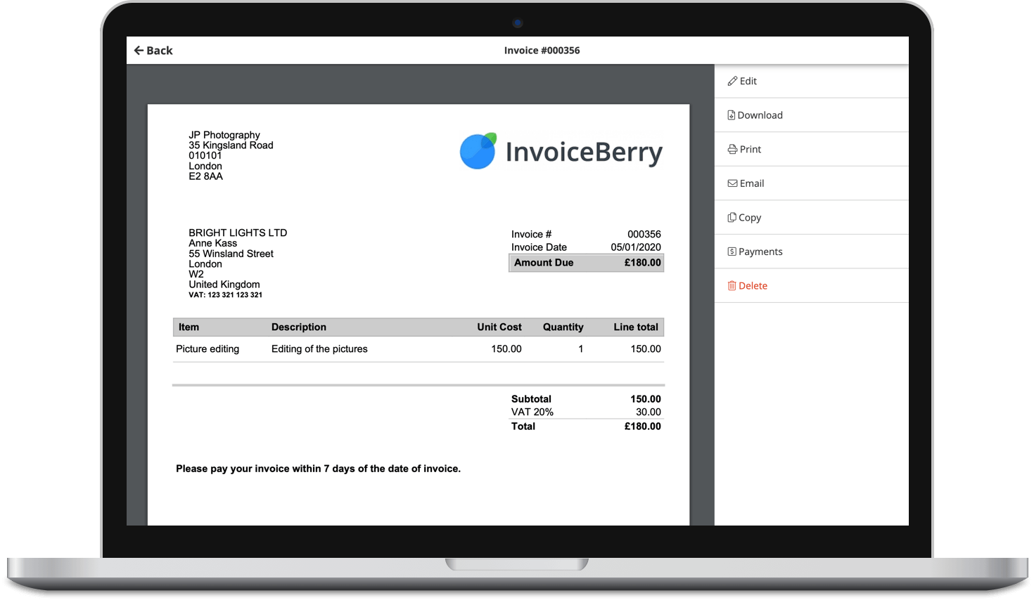 invoice software for small business free download